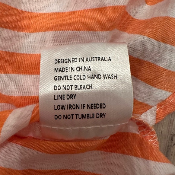 MAYE 100% Cotton Striped Button Down Shirt Business Casual Sz XL - Picture 12 of 12